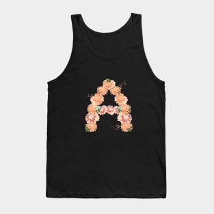 Letter A Floral Tank Top